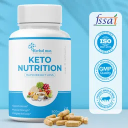 herbal max Keto Nutrition Rapid Weight Loss for Weight Management - 60 Capsules (Pack of 1) image 5