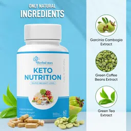 herbal max Keto Nutrition Rapid Weight Loss for Weight Management - 60 Capsules (Pack of 1) image 4