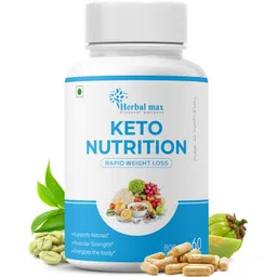 herbal max Keto Nutrition Rapid Weight Loss for Weight Management - 60 Capsules (Pack of 1) image 1