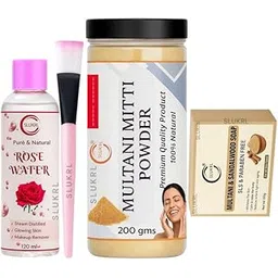 Herbal Multani Mitti Skincare Set ? Includes Soap, Rose Water & Applicator Brush | All-in-One Facial Kit Herbal Glow Soap with Essential Oils | Skin Brightening & Anti-Wrinkle Formula | Unisex-picture-19