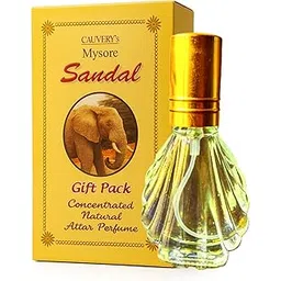 Herbal Treasures Mysore Cauvery Sandal Attar Perfume 30ml | Unisex Long Lasting Natural Fragrance | Pure Sandalwood Scent for Men and Women | Best Indian Traditional Parfum Spray-picture-44