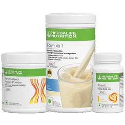 Herbalife Formula 1 Afresh Energy Drink & Protein Powder Combo, 3 Piece(s)/Pack Kulfi + Lemon + Unflavoured-picture-39