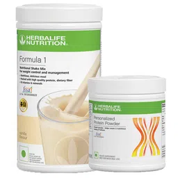 Herbalife Formula 1 Nutritional Shake Mix and Personalized Protein Powder Combo, 2 Piece(s)/Pack French Vanilla + Unflavoured-image-45