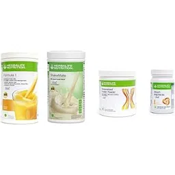 HERBALIFE Formula 1 Shake Mango Flavor 500g, Protein 200G, Afresh Ginger 50g, Shake Mate Nutrition Drink 500g (Pack of 4, Mango, Ginger Flavored)-image-49