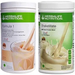 Herbalife Nutrition Weight loss Combo Pack New ShakeMate with Formula 1 Vanilla flavor (1000 gm) Protein Shake (500 g, 500 g, Vanilla, Unflavored)-image-36