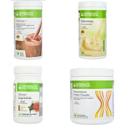 Weight Loss Combo Formula 1 Shake Mix - CHOCOLATE Flavor, | SHAKEMATE 500G, Personalized Protein Powder 200G, AFRESH ENERGY DRINK TULSI Powder-image-22