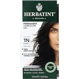Herbatint Permanent Herbal Haircolour Gel 1N Black - 135 ml-picture-50