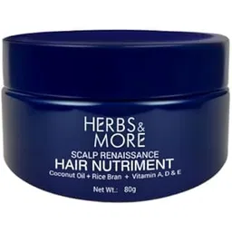 Herbs More Hair Nutriment, (New Packing), Scalp Renaissance, Coconut Oil + Rice Bran + Vitamin A, D & E, 80gm-picture-43