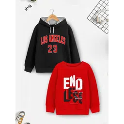 HERE&NOW Boys Printed Hooded Sweatshirt-picture-49