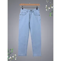 HERE&NOW Boys Straight Fit Mid Rise Clean Look Stretchable Jeans-picture-40