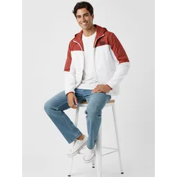 HERE&NOW Colourblocked Hooded Tailored Jacket-picture-29