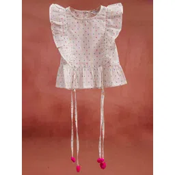 HERE&NOW Cotton Dobby Ruffle Top-picture-43