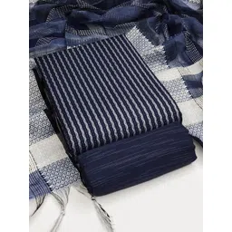 HERE&NOW Embellished Jacquard Unstitched Dress Material-picture-18