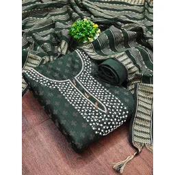 HERE&NOW Embellished Unstitched Dress Material-picture-31