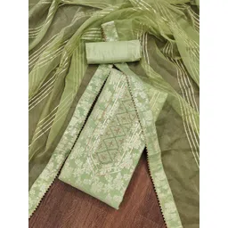 HERE&NOW Embellished Unstitched Dress Material-picture-38