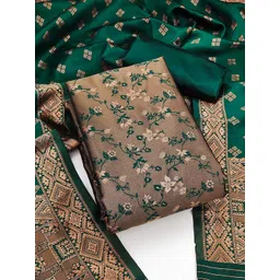 HERE&NOW Embellished Unstitched Dress Material-picture-18