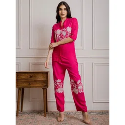 HERE&NOW Embroidered Tunic With Palazzo Co-Ords-picture-35