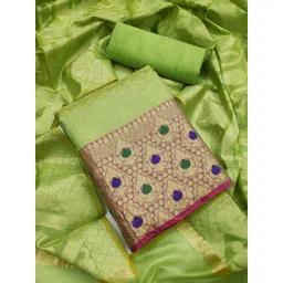 HERE&NOW Floral Embellished Unstitched Dress Material-picture-36