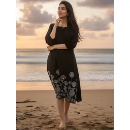 HERE&NOW Floral Print A-Line Dress-picture-19