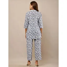 HERE&NOW Floral Print Cotton Co-Ord Set-picture-16