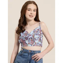 HERE&NOW Floral Print Empire Crop Top-picture-19