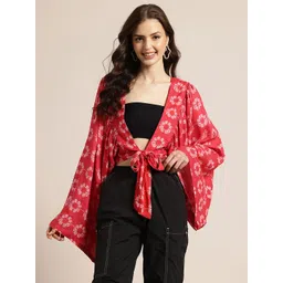 HERE&NOW Floral Print Kimono Sleeves Top-picture-18