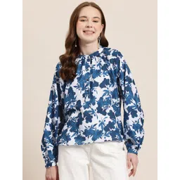 HERE&NOW Floral Print Shirt Style Top-picture-28