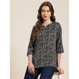 HERE&NOW Floral Printed Kurti-picture-13