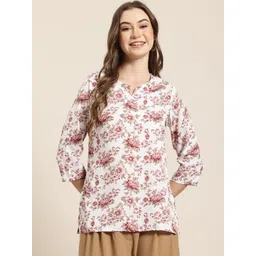 HERE&NOW Floral Printed Kurti-picture-14