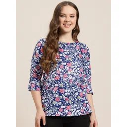 HERE&NOW Floral Printed Kurti-picture-24