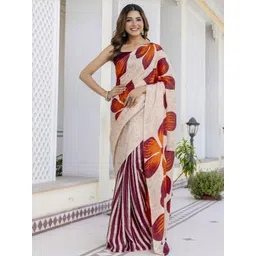 HERE&NOW Floral Printed Saree-picture-28