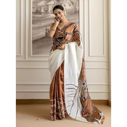 HERE&NOW Floral Printed Saree-picture-35