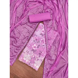 HERE&NOW Floral Printed Unstitched Dress Material-picture-28