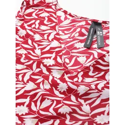 HERE&NOW Floral Printed V-Neck Kurti image 5