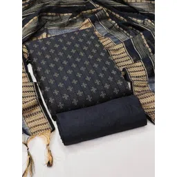 HERE&NOW Geometric Woven Design Unstitched Dress Material-picture-38