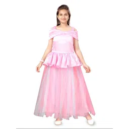 HERE&NOW Girls Cold-Shoulder Fit & Flare Midi Dress-picture-49