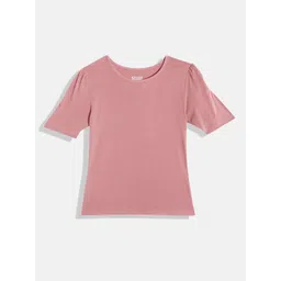HERE&NOW Girls Puff Sleeves Top-picture-25