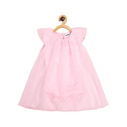HERE&NOW Girls Self Design Knee Length A-Line Dress-picture-22