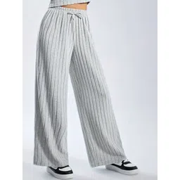 HERE&NOW Girls Self Design Round Neck Top With Trouser-picture-18