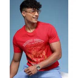 HERE&NOW Graphic Printed Pure Cotton T-shirt-picture-13