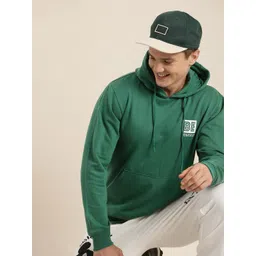 HERE&NOW Long Sleeves Hooded Sweatshirt With Minimal Graphic Print Detail-picture-18