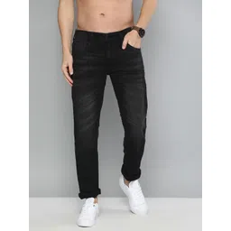 HERE&NOW Men Black Light Fade Slim Fit Stretchable Jeans-picture-41