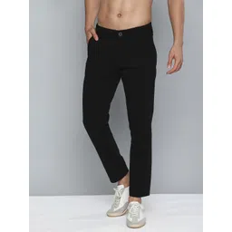 HERE&NOW Men Black Slim Fit Chinos-picture-19