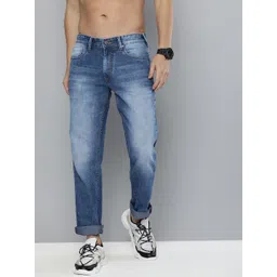 HERE&NOW Men Blue Heavy Fade Stretchable Jeans-picture-32