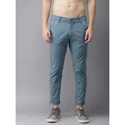 HERE&NOW Men Blue Slim Fit Chinos-picture-27
