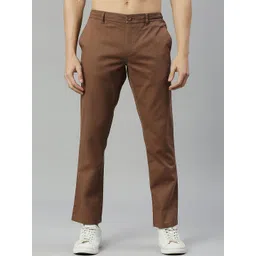 HERE&NOW Men Classic Slim Fit Easy Wash Cotton Lycra Chinos-picture-18