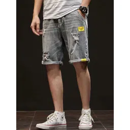 HERE&NOW Men Denim Shorts-picture-24
