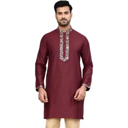 HERE&NOW Men Embellished Handloom Kurta-picture-13