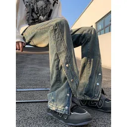 HERE&NOW Men Highly Distressed Light Fade Jeans-picture-19