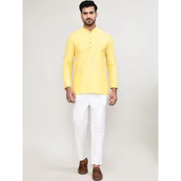HERE&NOW Men Jacquard Kurta-picture-17